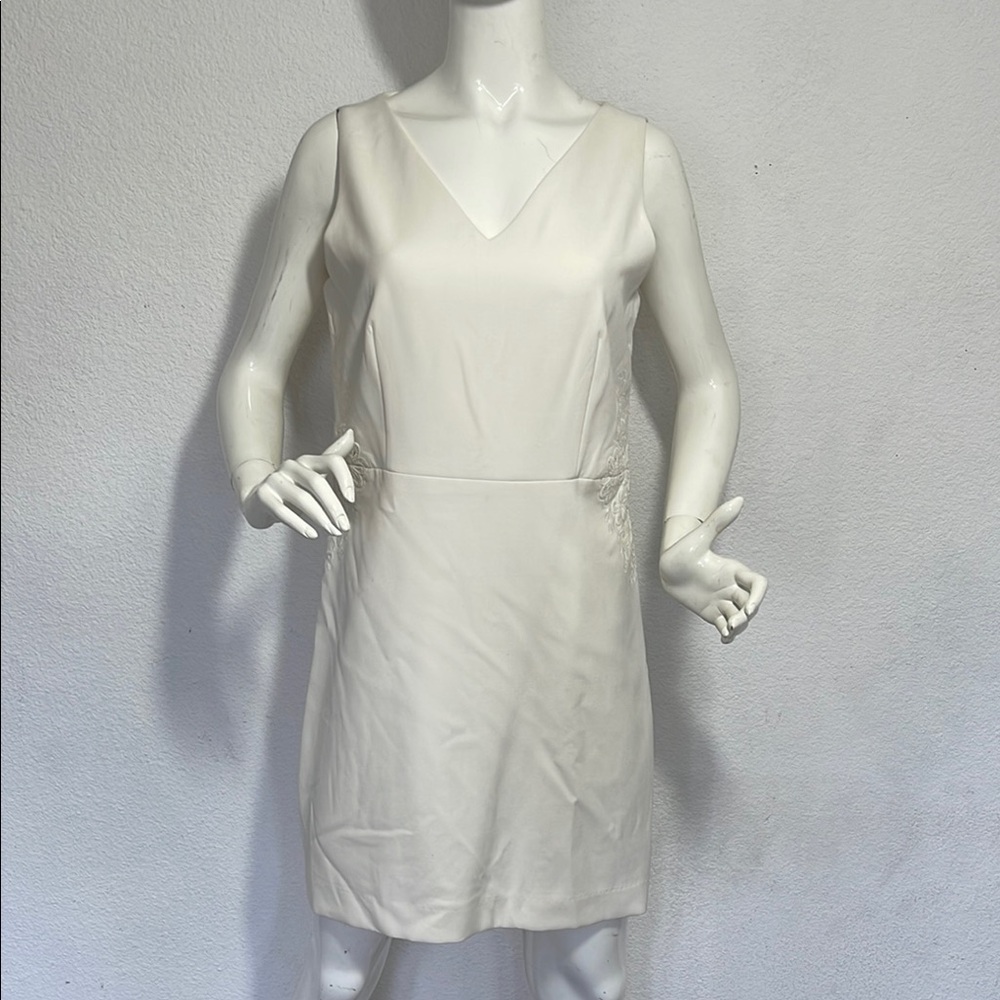 Ann taylor Elegant White Sleeveless Dress size 12